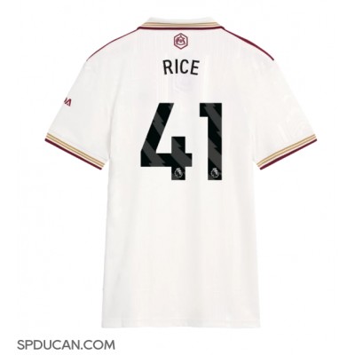 Zenski Nogometni Dres Arsenal Declan Rice #41 Rezervni 2025-26 Kratak Rukav Zenski Nogometni Dres Arsenal Declan Rice #41 Rezervni 2025-26 Kratak Rukav